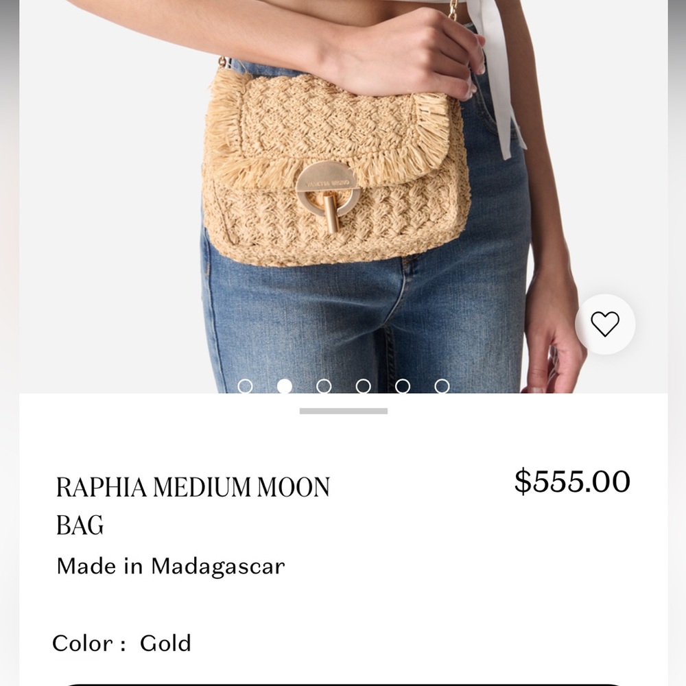 Vanessa Bruno Gold Crossbody Bag